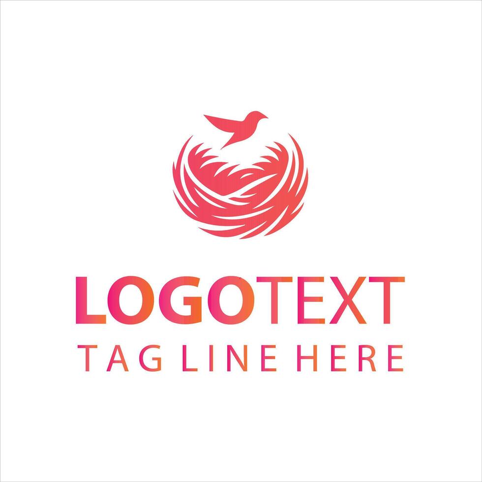 Nurtured Nest Logo Design vector