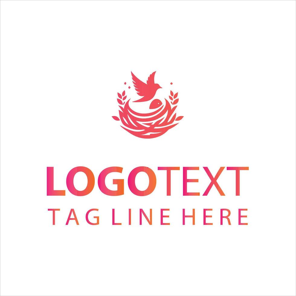Nest Craft Logo Design vector