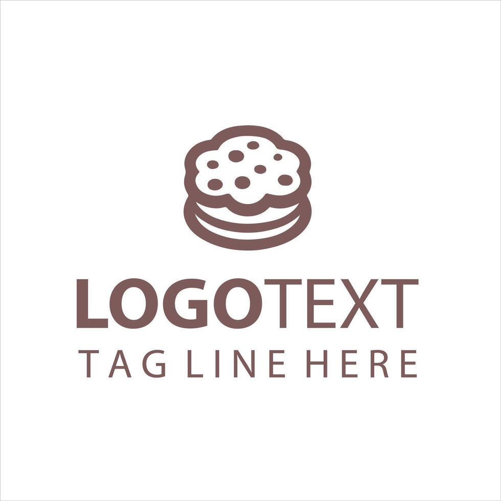 Cookie Creations Cookie bakery logo vector