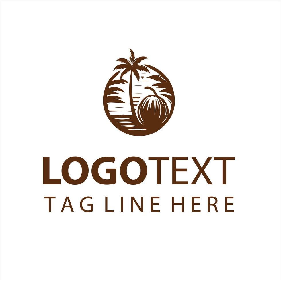 Coconut Harmony Coconut Logo vector