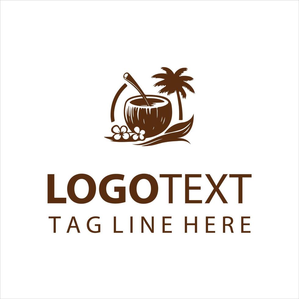 Coco Pure Coconut Logo vector