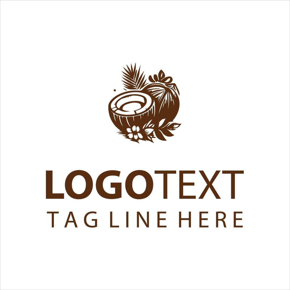 The Coco Spot Coconut Logo vector