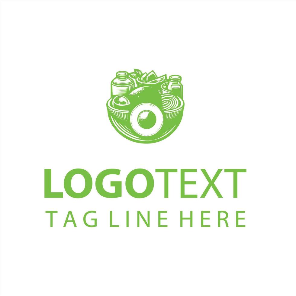 Twist Avocado Logo Design vector