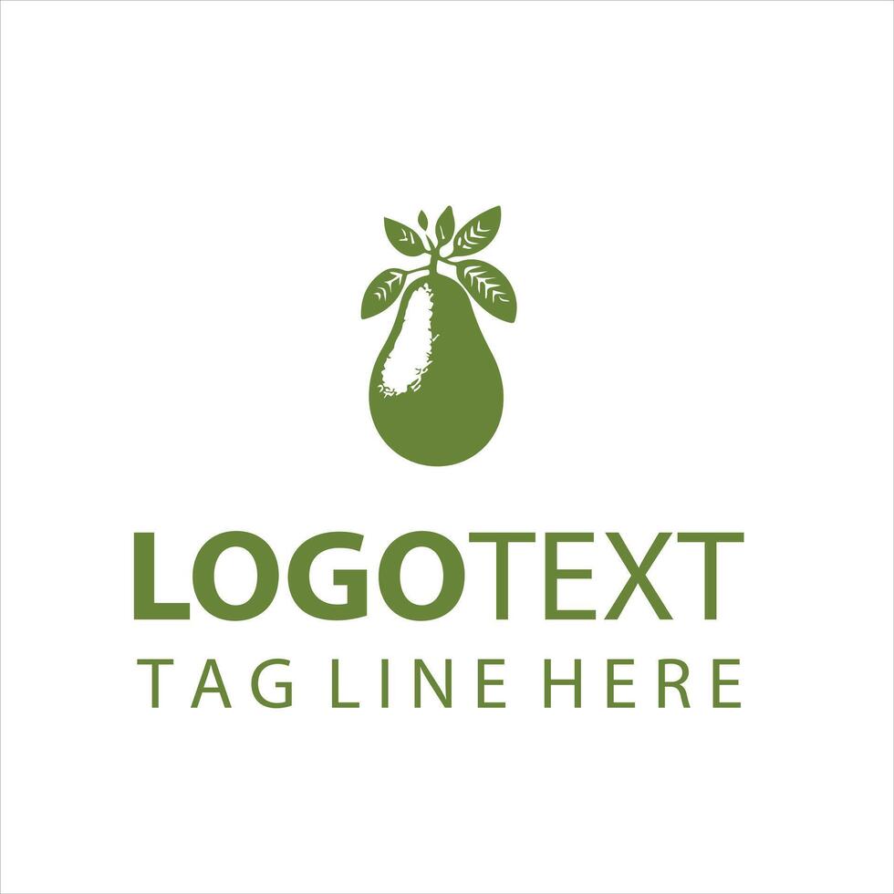 Deluxe Avocado Logo Design vector