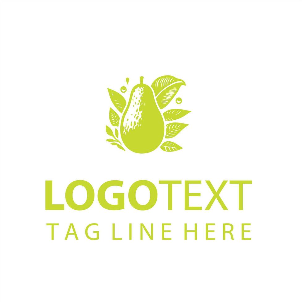 Avocado Luxe Logo Design vector