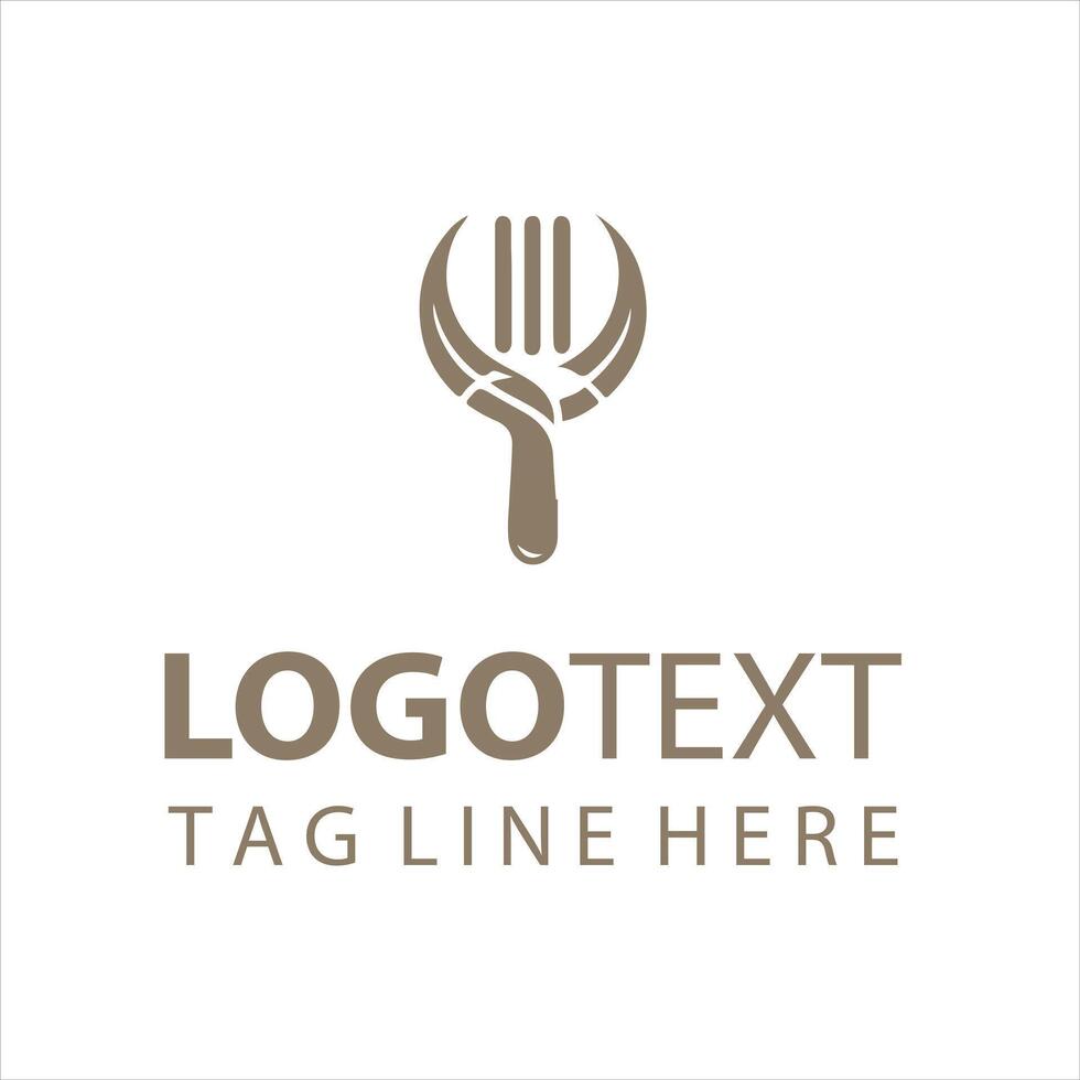 Fork Delight Co fork logo vector