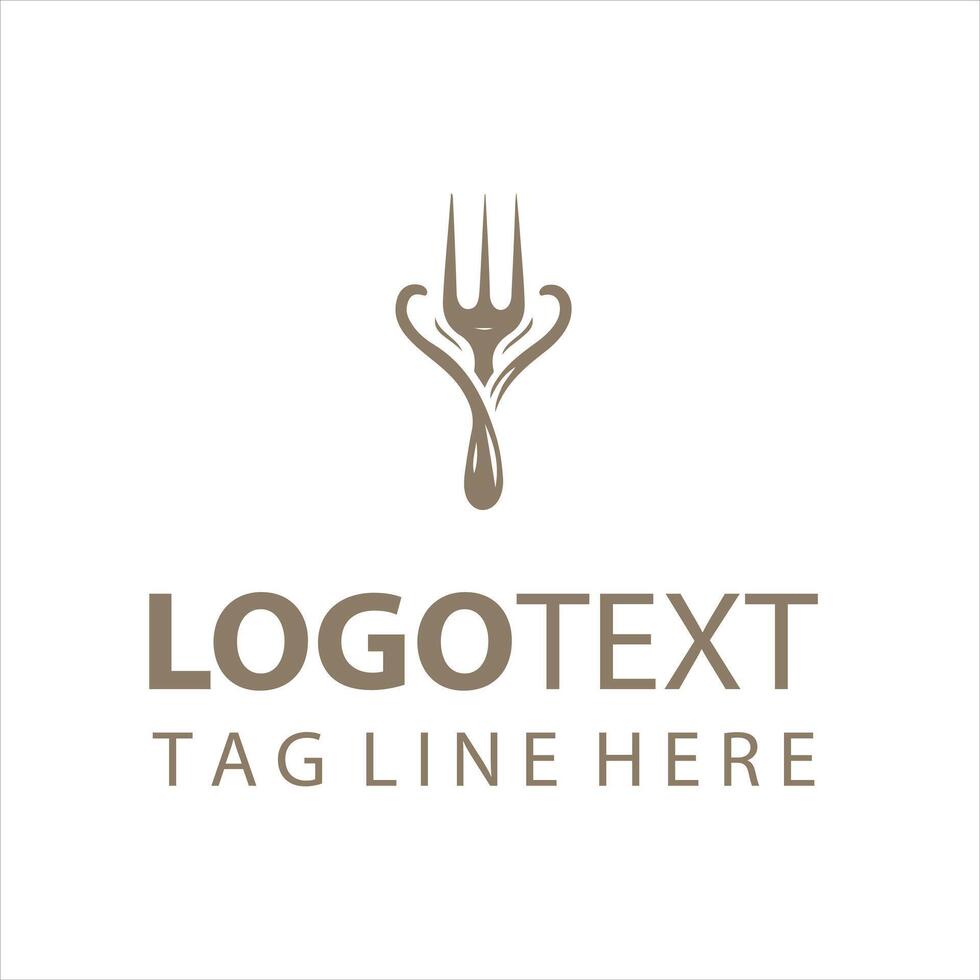 Forkable fork logo vector