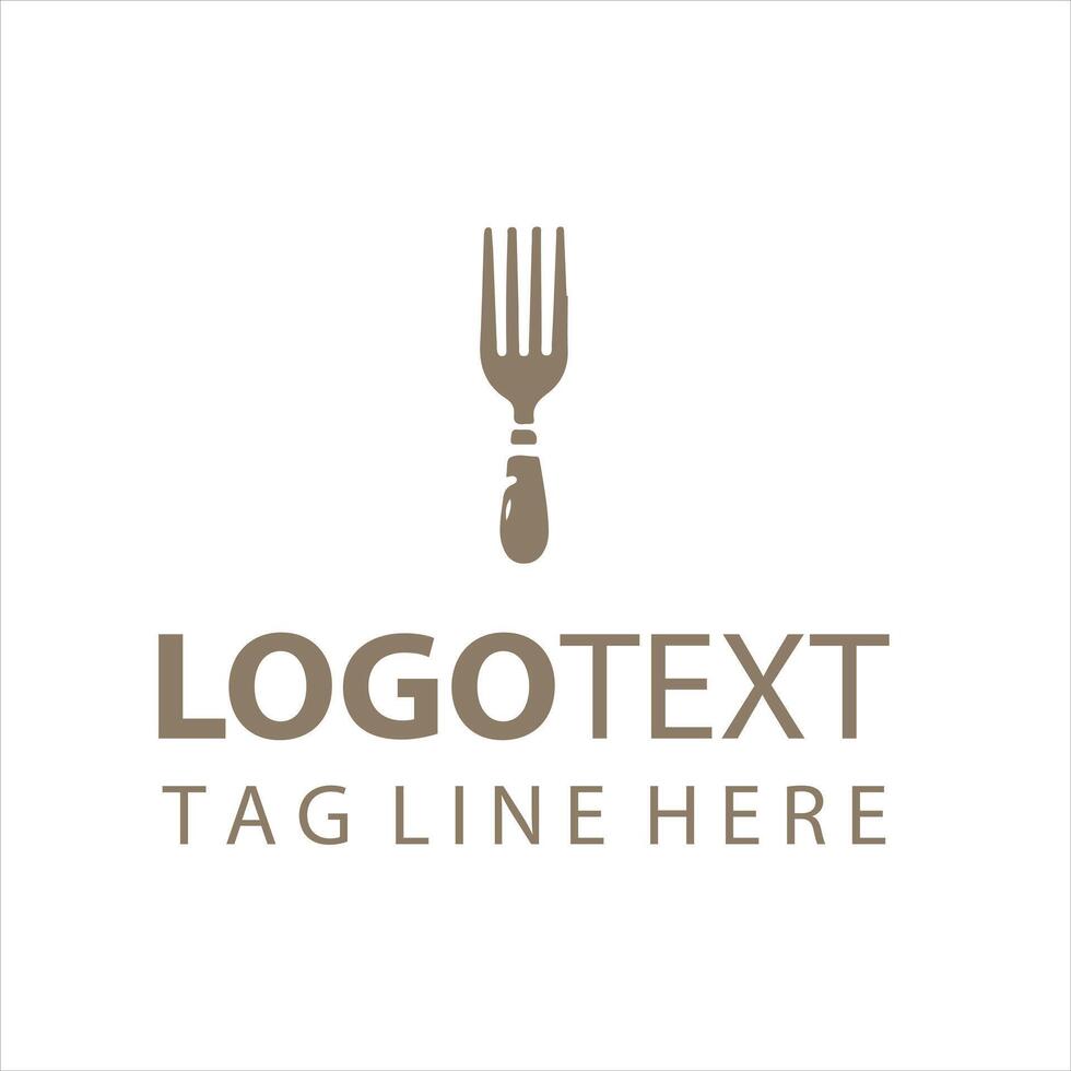 Fork Club fork logo vector