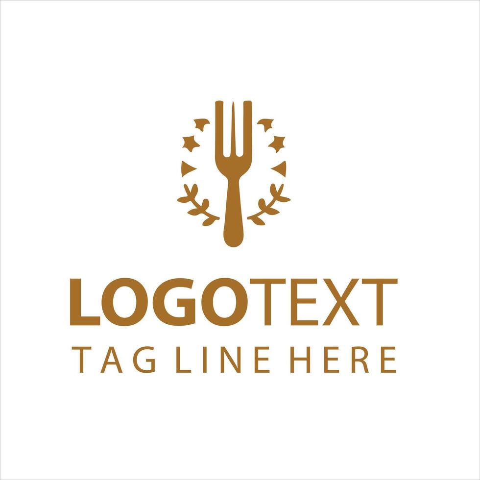 Forkology fork logo vector