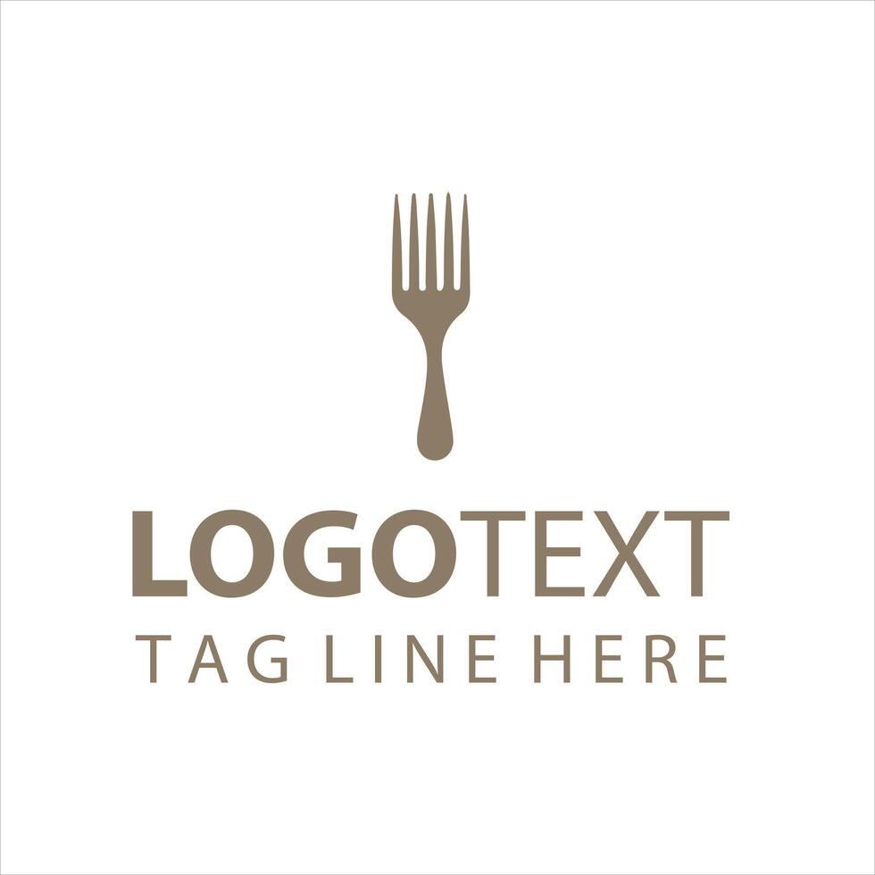 Forked Harmony fork logo vector