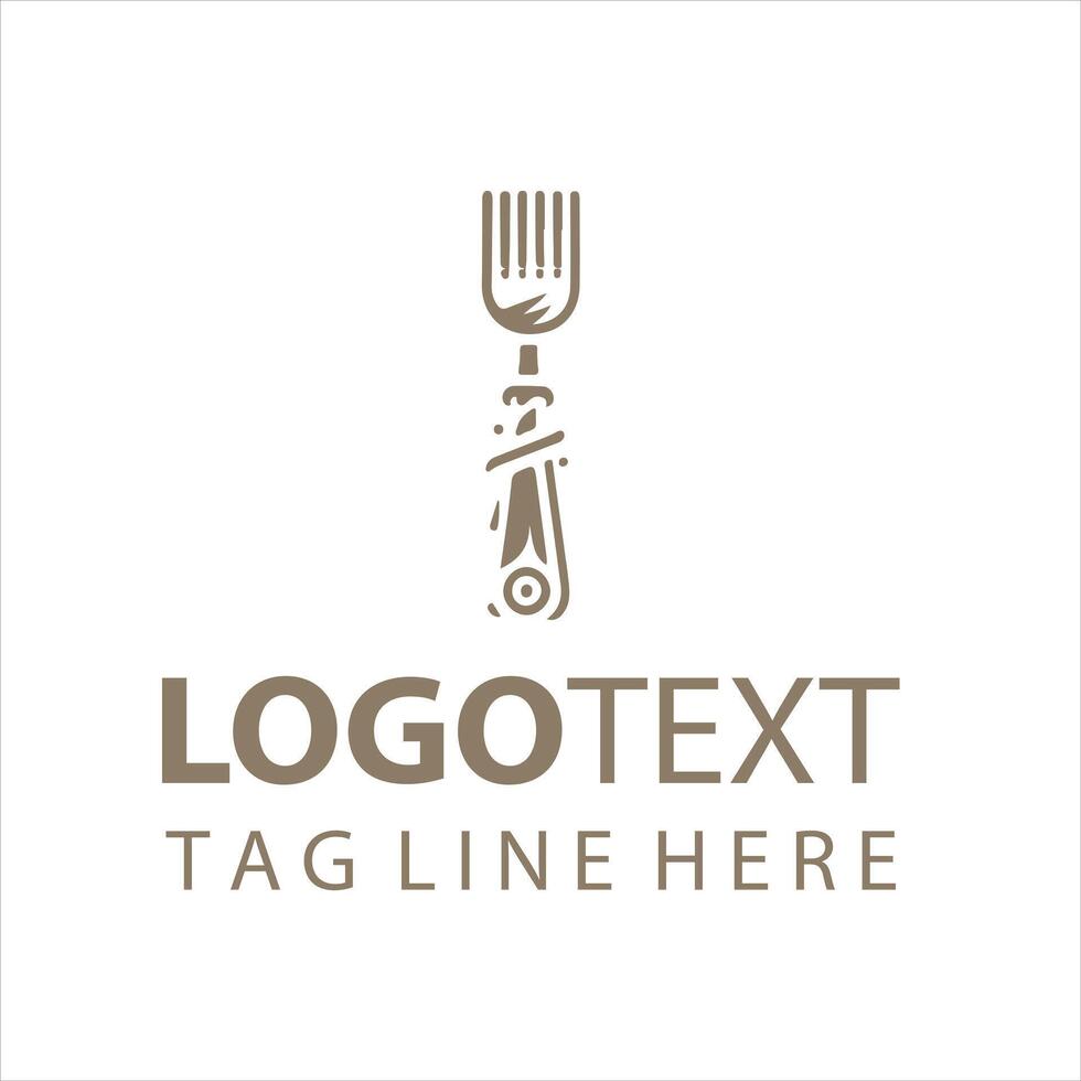 The Fork Grove fork logo vector