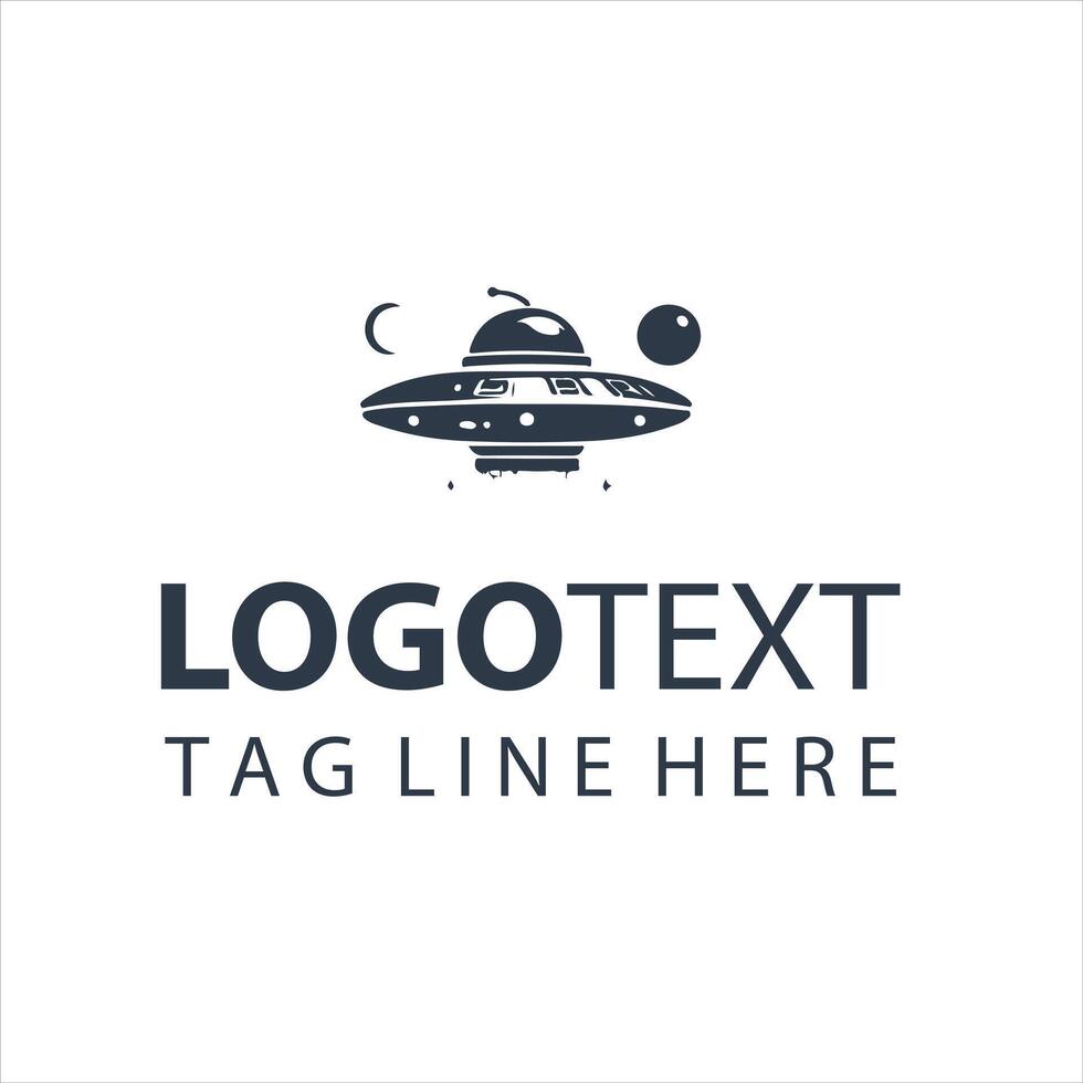 Alien UFO Adventures UFO logo vector