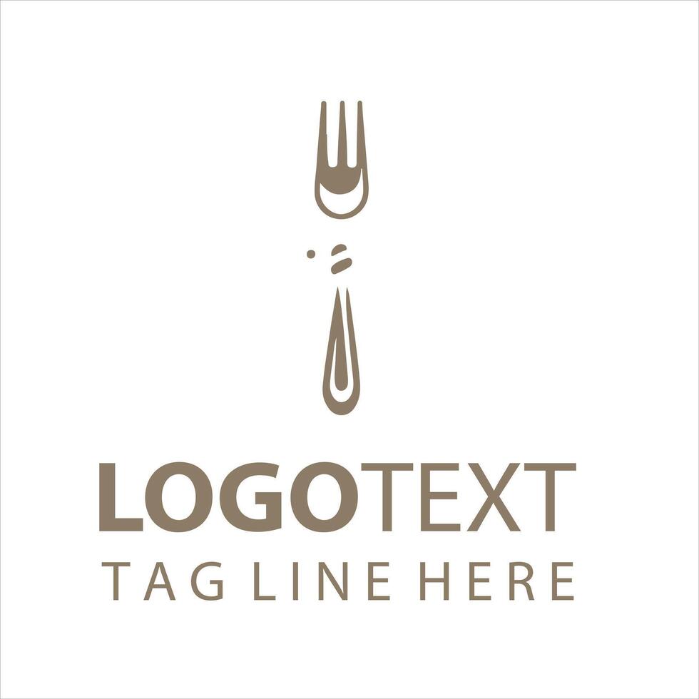 Pure Fork fork logo vector