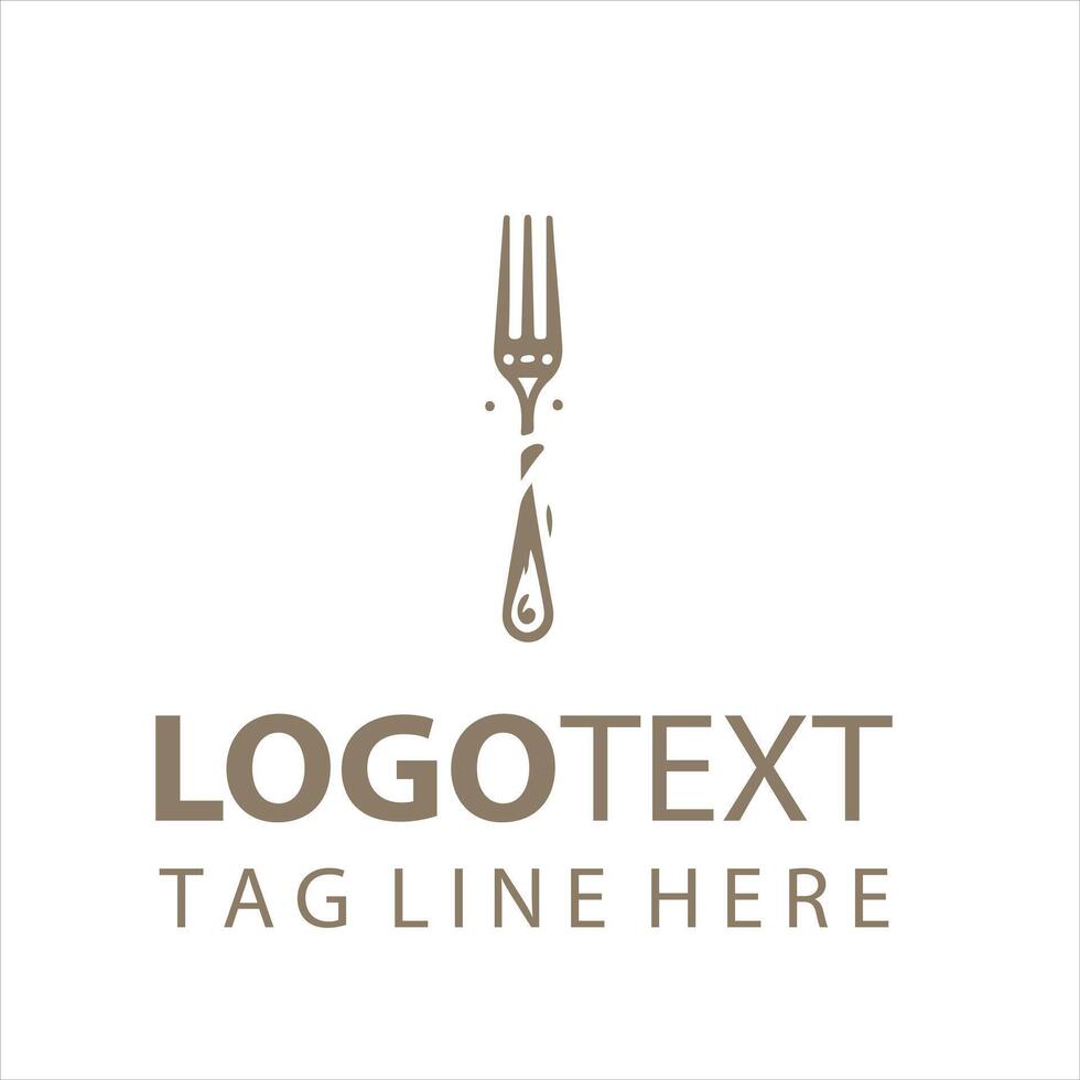 Fork Spoon Co fork logo vector