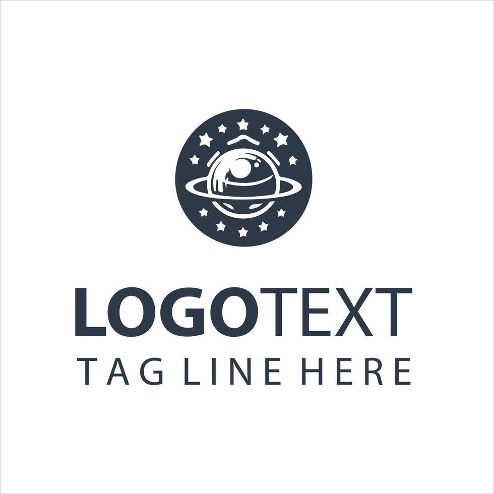 Cosmic Ship UFO logo vector