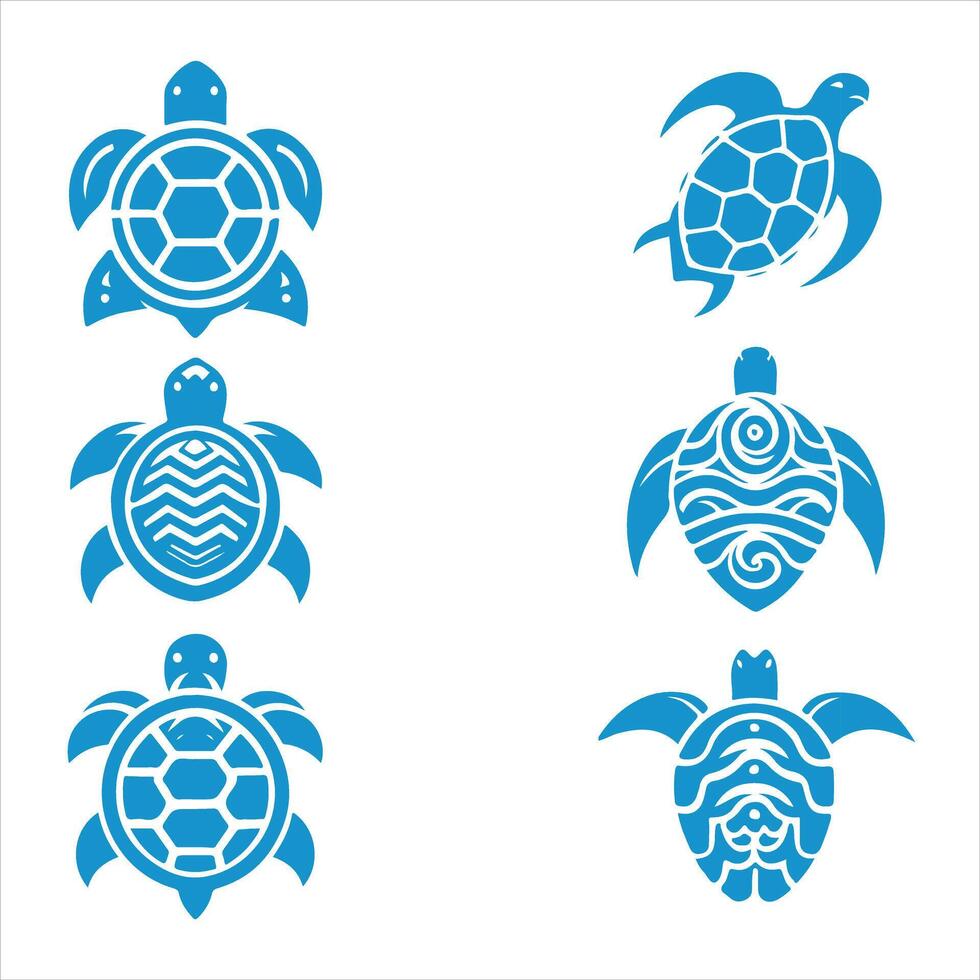 Wise Turtle Logo Collection vector
