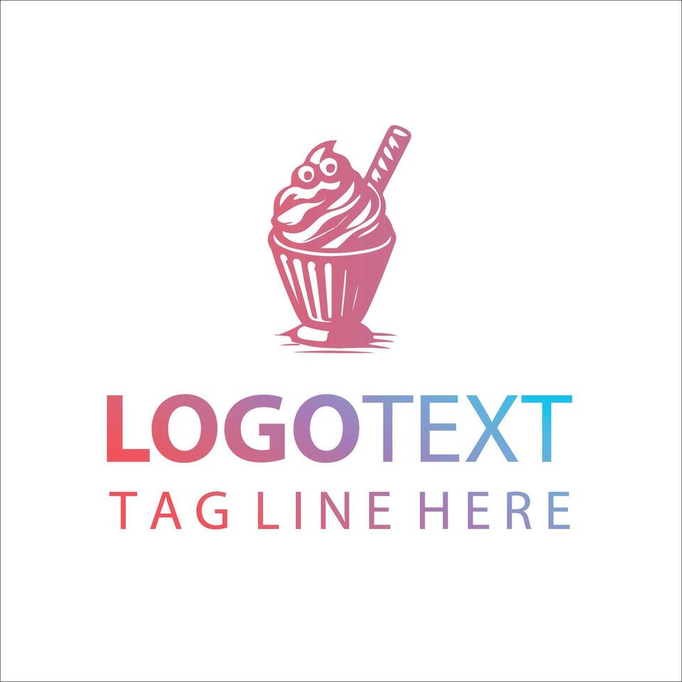 Whisked Creams Dessert Logo vector