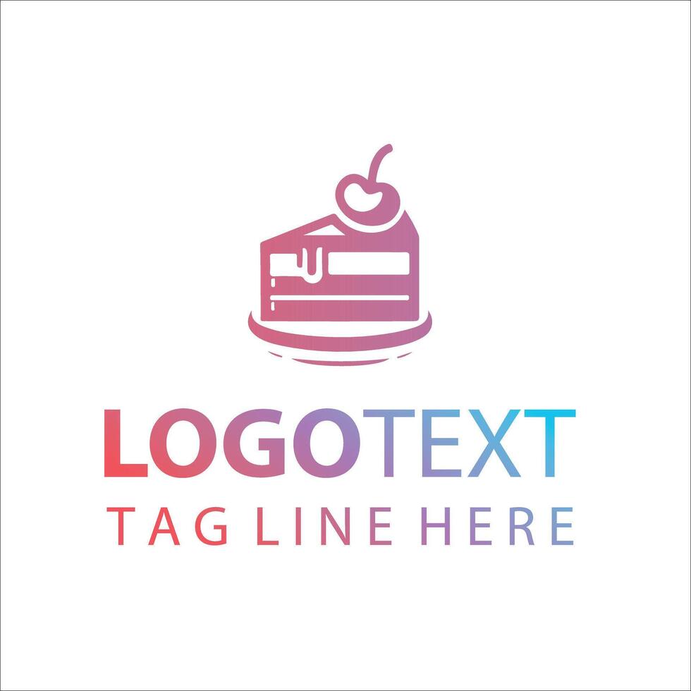 Lush Delight Dessert Logo Design vector
