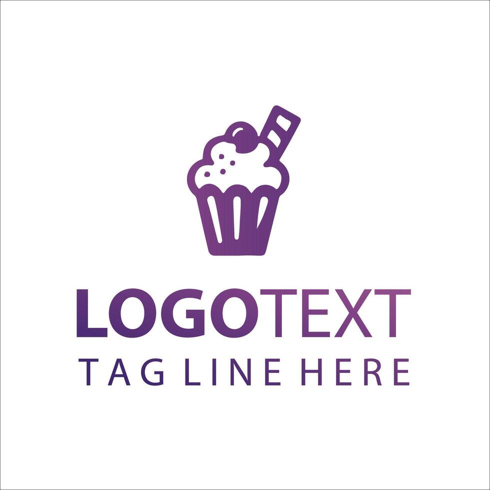 Heavenly Whip Dessert Logo Design vector