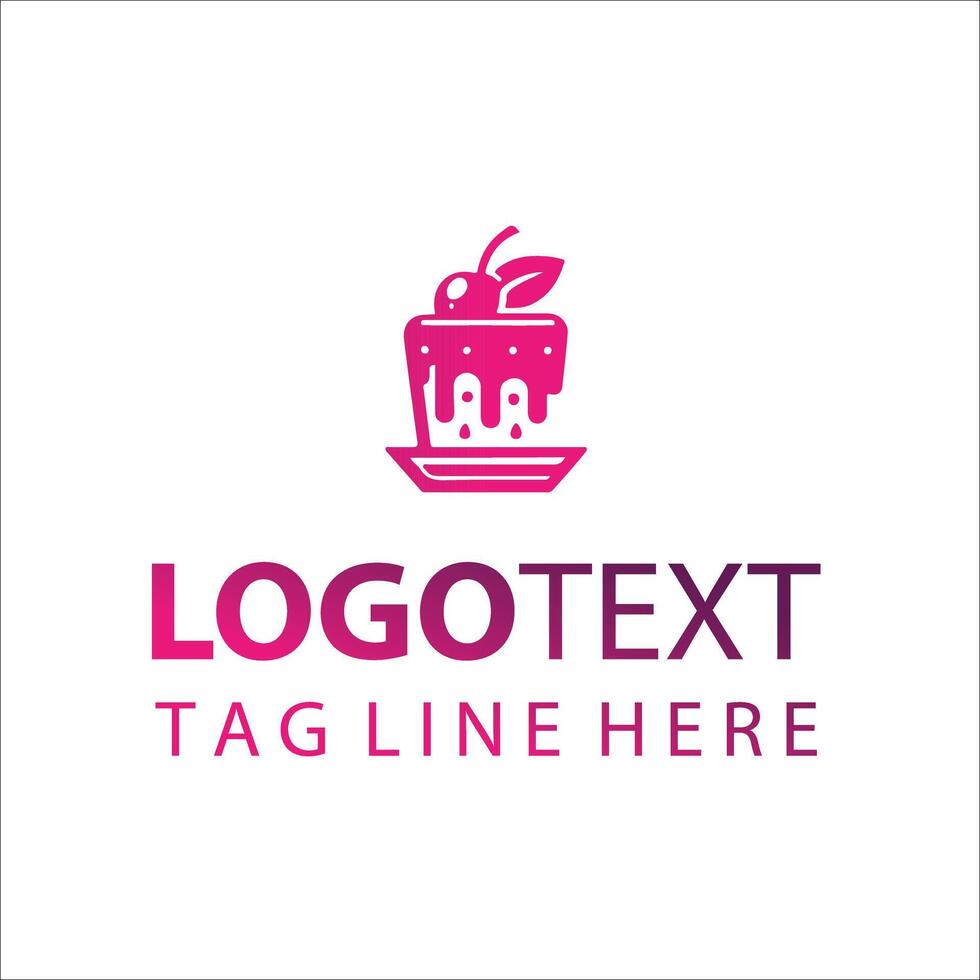 Sugar Sculpt Dessert Logo Design vector