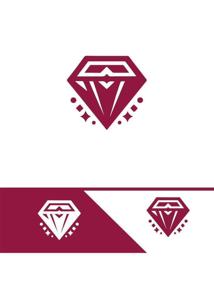 Brilliance Aura diamond logo vector