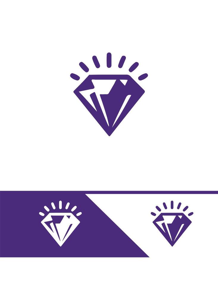purple Diamond Spark vector