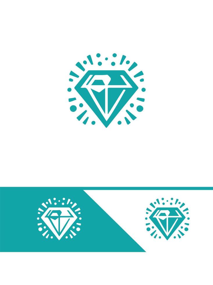 Starry Stone diamond logo vector