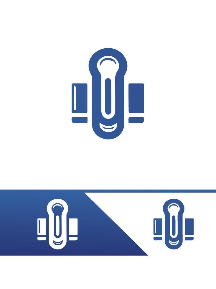 Nest Paper Clip Logo vector