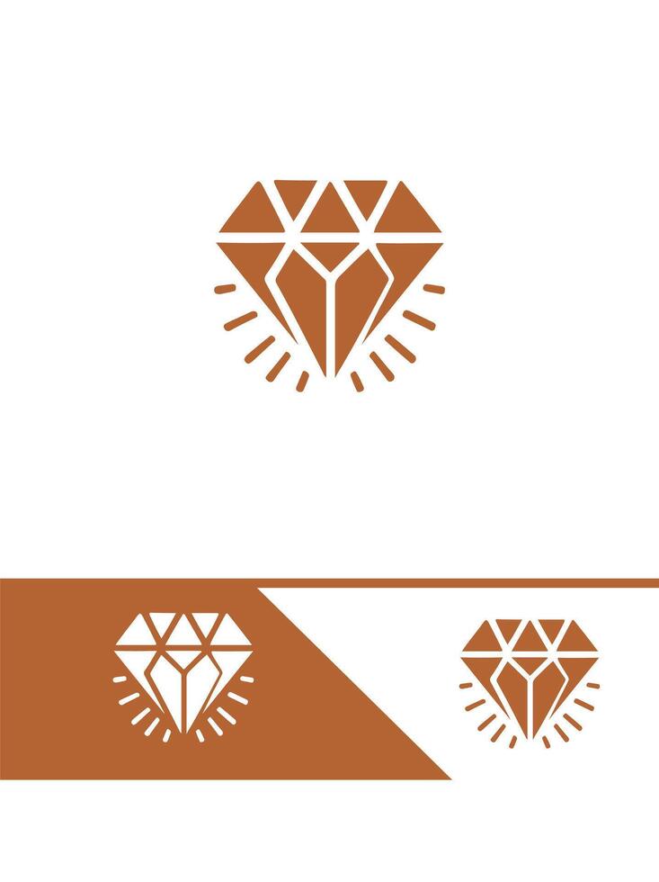 Pure Light diamond logo vector