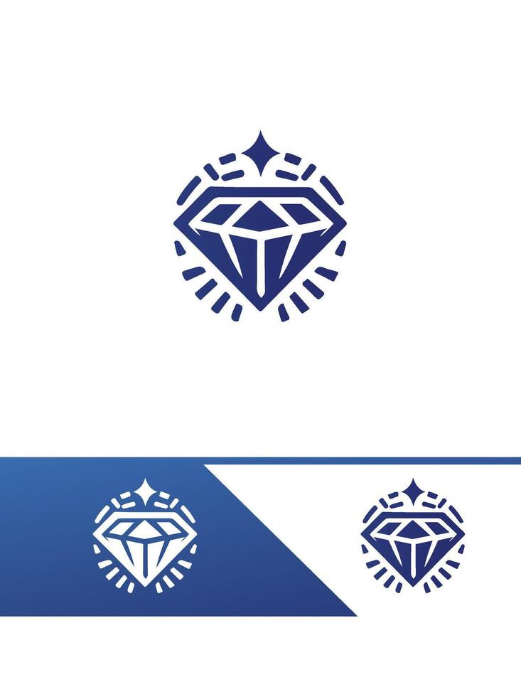 Infinity Jewel diamond glow logo vector