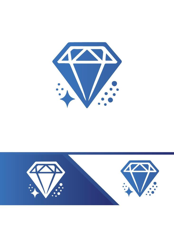 Mystic Diamond glow logo vector