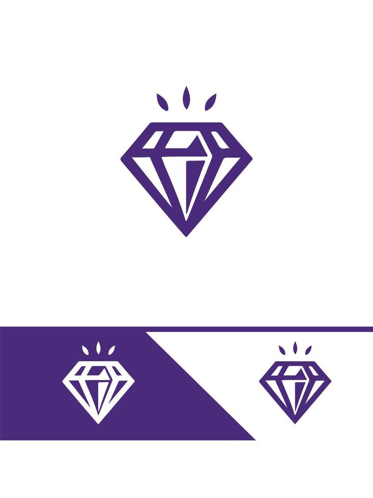Platinum Diamond glow logo vector