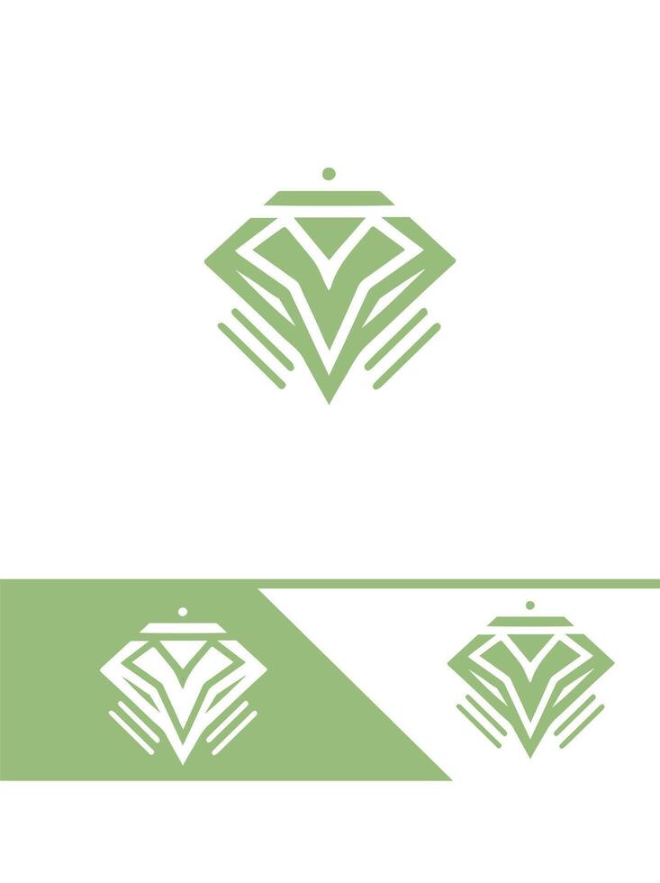 Diamond Essence diamond glow logo vector