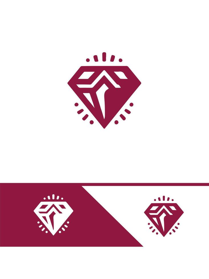Shimmering Crown diamond glow logo vector