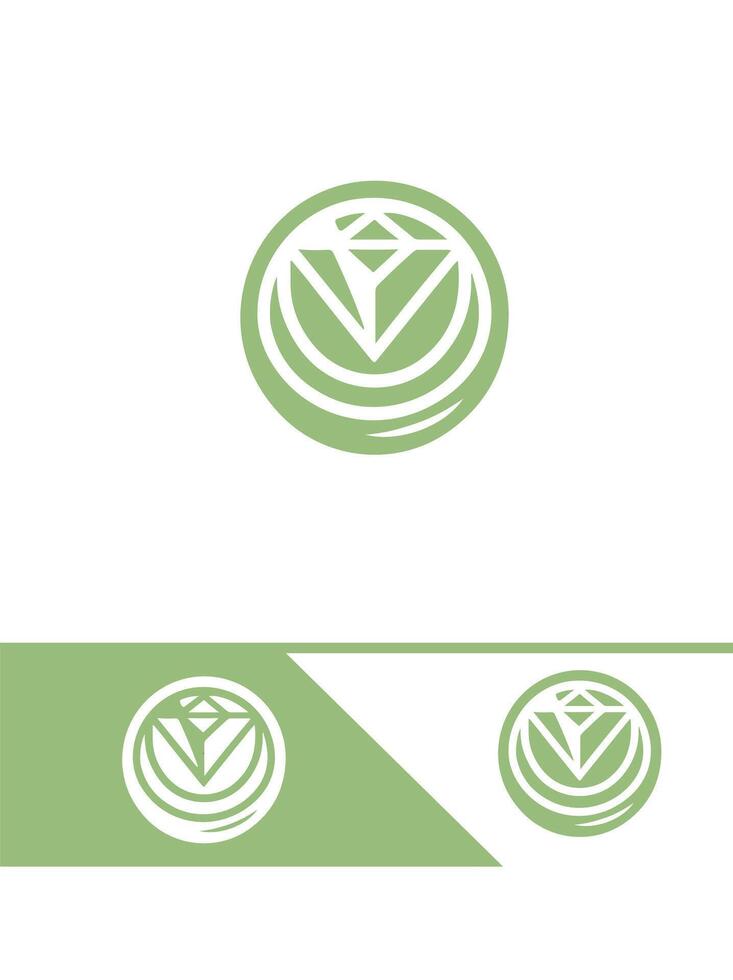 Sparkling Aura Diamond logo vector
