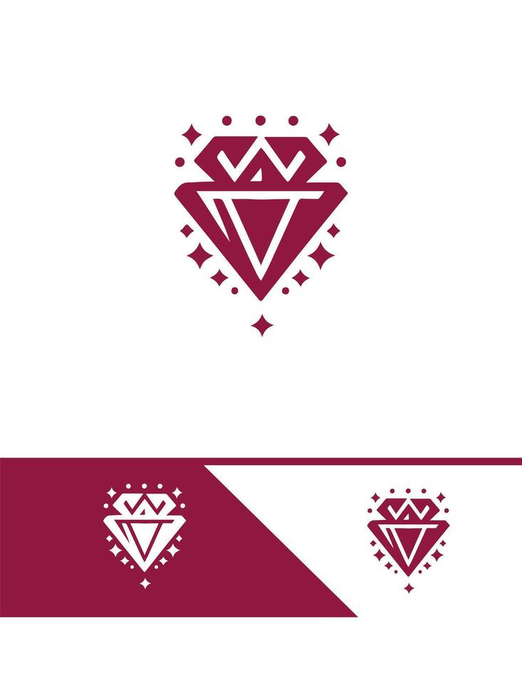 Crystal Gem diamond glow vector