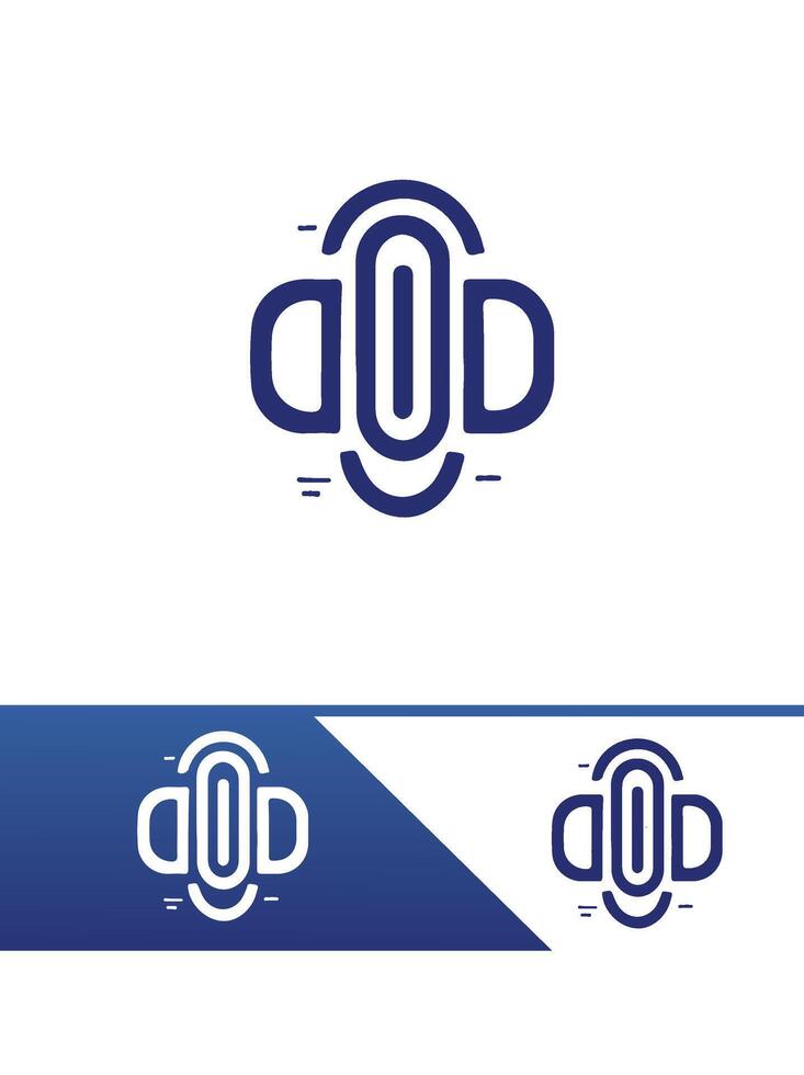 Paper Clip Nest Logo vector