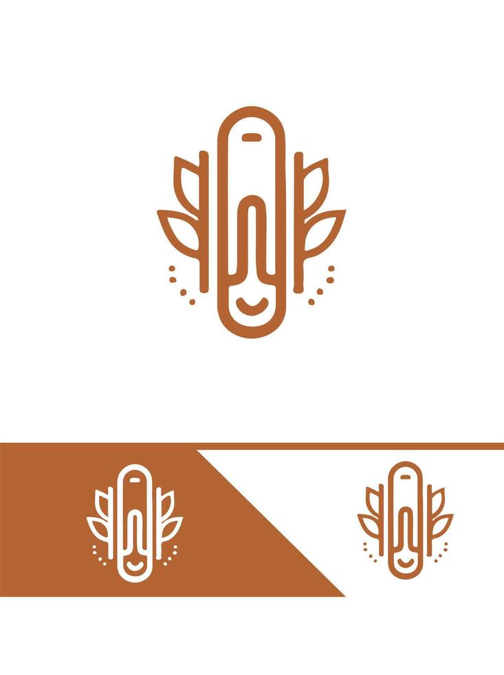 Snap Link Paper Clip Logo vector