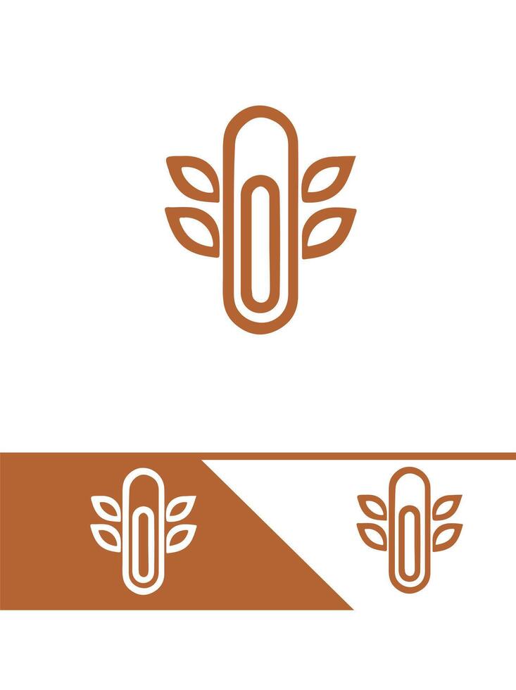 Ease Paper Clip Logo vector