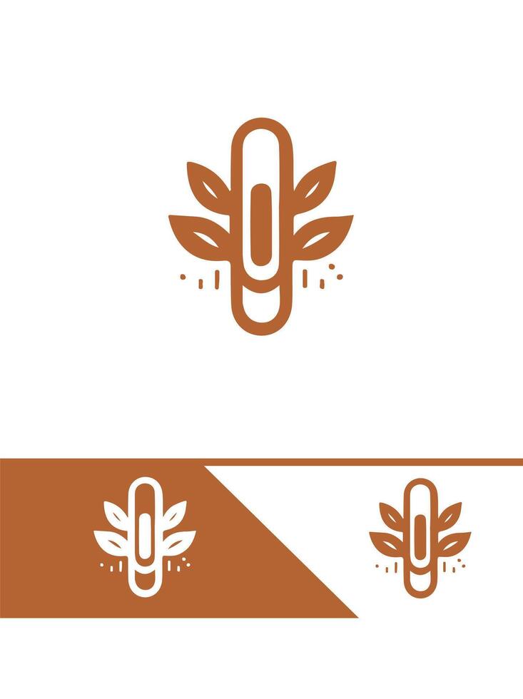 Connect Paper Clip Logo vector