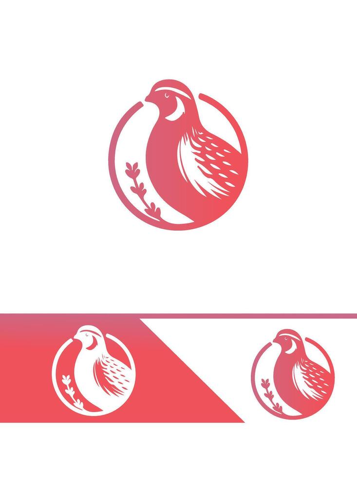 Rising Quail logo vector