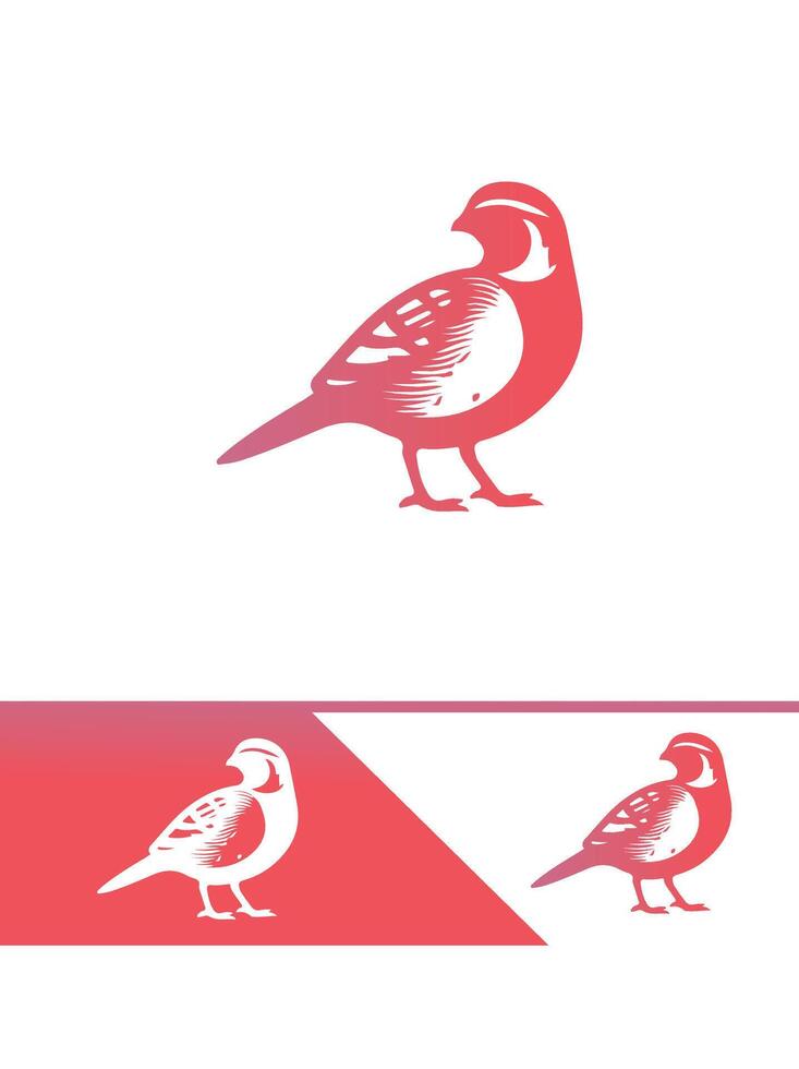 Quail Springtime Quail logo vector