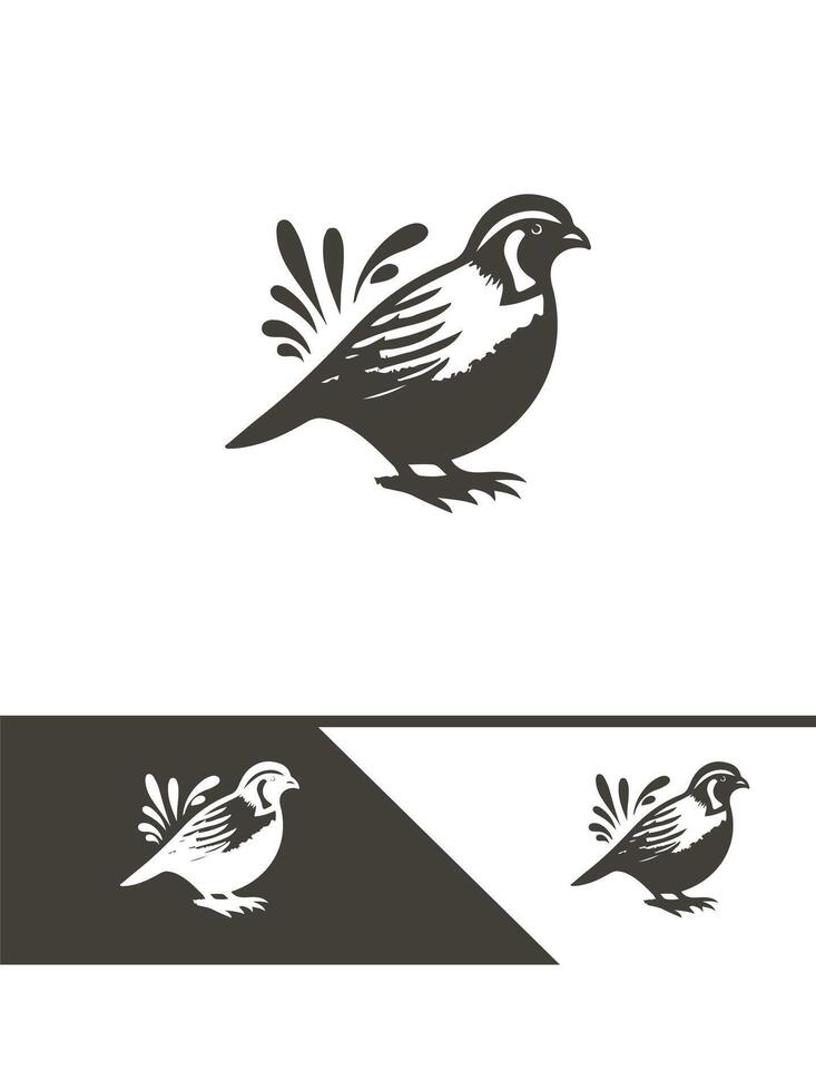Moon Quail logo vector