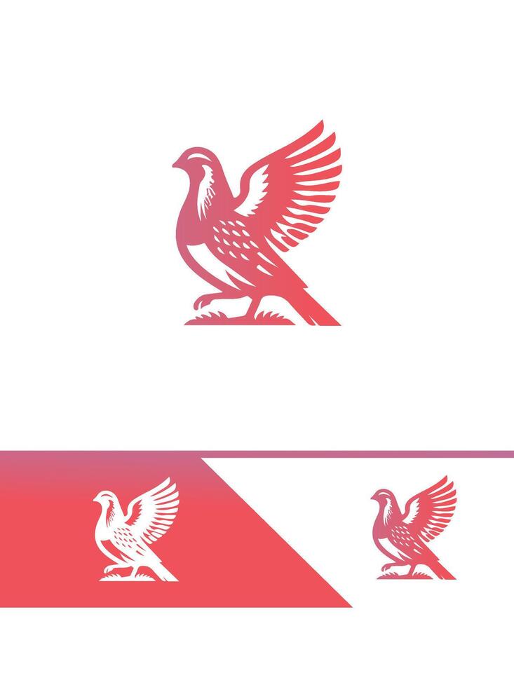 The Golden Quail logo vector