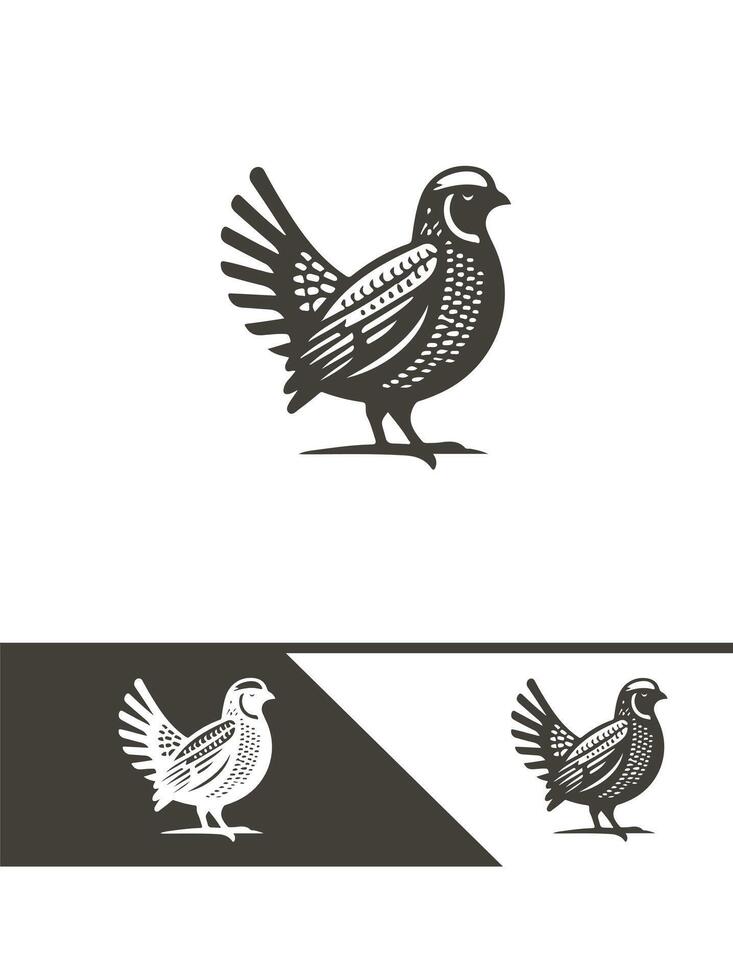 Rustic Quail logo vector