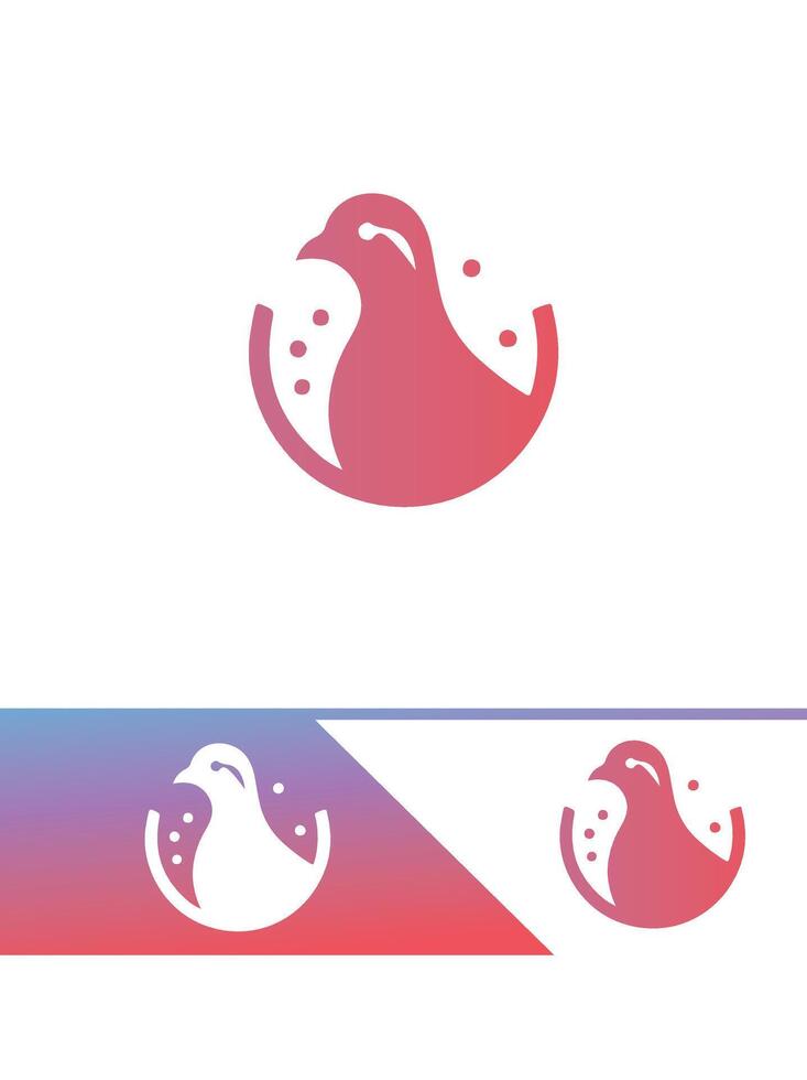 Whimsical Quail logo vector