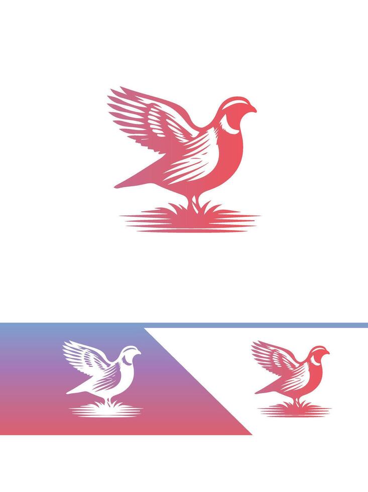 Whispering Quail logo vector