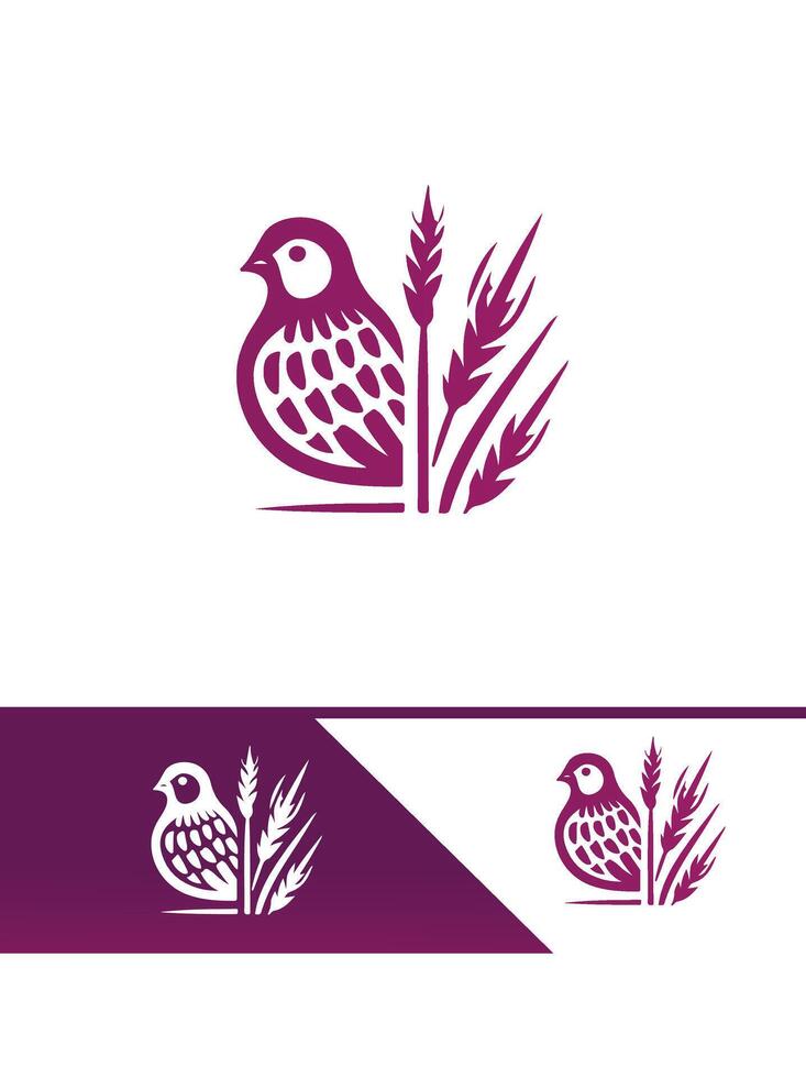Quail Bloom logo vector
