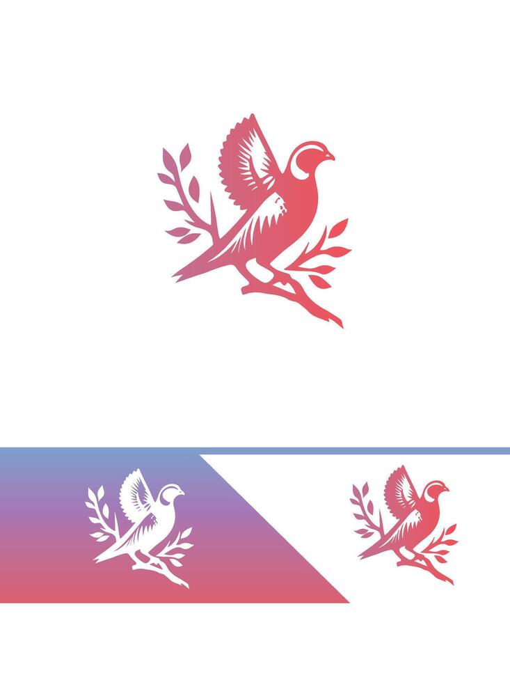 The Quail Nest Quail logo vector