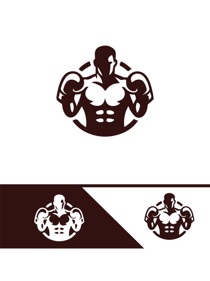 Danger boxer Logo Design vector